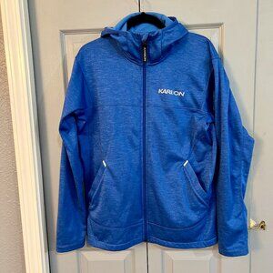 Karbon Bright Blue Zip Up Hoodie